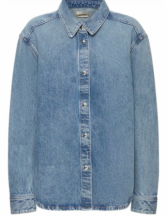 KHAITE Tops - KHAITE Argo Denim Button-Down Shirt M NWT